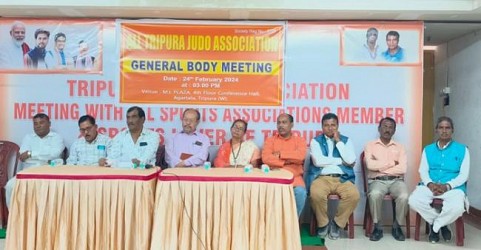 Tripura Judo Association held a meeting in Agartala. TIWN Pic Feb 24